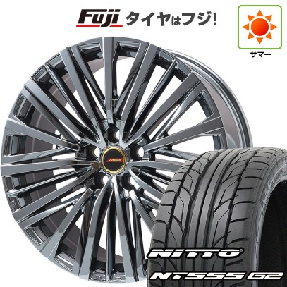 【パンク保証付き】【新品】40系アルファード/ヴェルファイア用 夏タイヤ ホイール4本セット 245/45R20 ニットー NT555 G2 プレミックス MER-V SBC(平座ナット) 8.5J 20インチ(送料無料) 145,550円