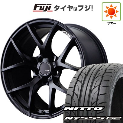【パンク保証付き】【新品国産車用5穴114.3】 夏タイヤ ホイール4本セット 225/45R18 ニットー NT555 G2 SSR GT GTV03 7.5J 18インチ(送料無料)