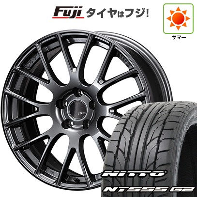 【パンク保証付き】【新品国産車用5穴114.3】 夏タイヤ ホイール4本セット 225/45R18 ニットー NT555 G2 SSR GT GTV04 7.5J 18インチ(送料無料)