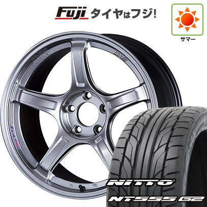 【パンク保証付き】【新品国産車用5穴114.3】 夏タイヤ ホイール4本セット 225/45R18 ニットー NT555 G2 SSR GT GTX03 8J 18インチ(送料無料)