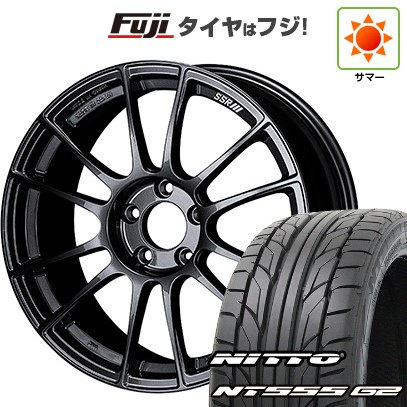 【パンク保証付き】【新品国産車用5穴114.3】 夏タイヤ ホイール4本セット 225/45R18 ニットー NT555 G2 SSR GT GTX04 7.5J 18インチ(送料無料)
