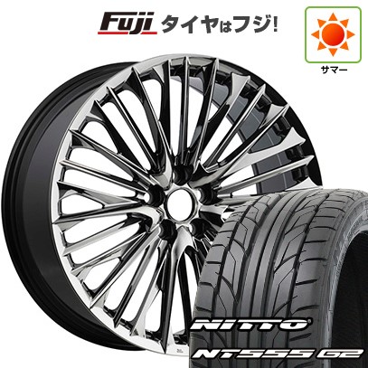 【パンク保証付き】【新品】40系アルファード/ヴェルファイア用 夏タイヤ ホイール4本セット 245/40R21 ニットー NT555 G2 WALD ヴァルド ジェニュインライン F-001 9J 21インチ(送料無料)