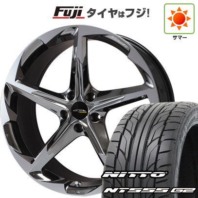 【パンク保証付き】【新品】40系アルファード/ヴェルファイア用 夏タイヤ ホイール4本セット 245/40R21 ニットー NT555 G2 ACE AAF ブリエ FORGED SBCポリッシュ(平座) 8.5J 21インチ(送料無料)
