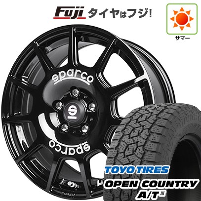【新品】デリカD5 夏タイヤ ホイール4本セット 235/70R16 トーヨー オープンカントリー A/T III RBL OZ SPARCO テラ 16インチ(送料無料)｜フジ スペシャルセレクション