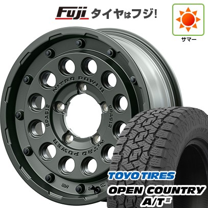 【新品】ジムニー 夏タイヤ ホイール4本セット 175/80R16 トーヨー オープンカントリー A/T III RBL MID WHEELS NITRO POWER H12 ショットガン タクティカルエディション 16インチ(送料無料)｜フジ スペシャルセレクション
