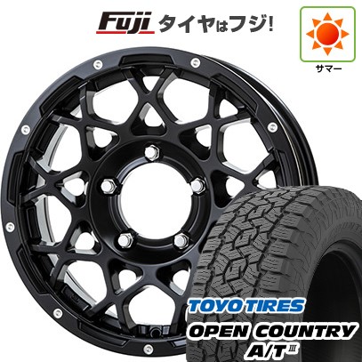【新品】ジムニー 夏タイヤ ホイール4本セット 175/80R16 トーヨー オープンカントリー A/T III RBL トライスター BRUT BR-55 16インチ(送料無料)|フジ スペシャルセレクション