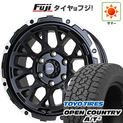 【新品】プラド/ハイラックス 夏タイヤ ホイール4本セット 265/65R17 トーヨー オープンカントリー A/T III RBL フォーバイフォーエンジニア エアージー ロックス 17インチ(送料無料)｜フジ スペシャルセレクション