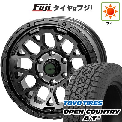 【新品】プラド/ハイラックス 夏タイヤ ホイール4本セット 265/65R17 トーヨー オープンカントリー A/T III RBL フォーバイフォーエンジニア エアージー ロックス ゴーストエディション 17インチ(送料無料)|フジ スペシャルセレクション
