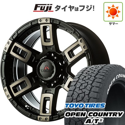 【新品】プラド/ハイラックス 夏タイヤ ホイール4本セット 265/65R17 トーヨー オープンカントリー A/T III RWL/RBL エムクライム カノン 17インチ(送料無料) サマータイヤ｜フジ スペシャルセレクション