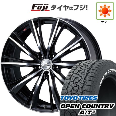 【新品国産車用5穴100】 夏タイヤ ホイール4本セット 225/60R17 トーヨー オープンカントリー A/T III RWL/RBL WEDS ウェッズ レオニス WX 17インチ(送料無料)|フジ スペシャルセレクション