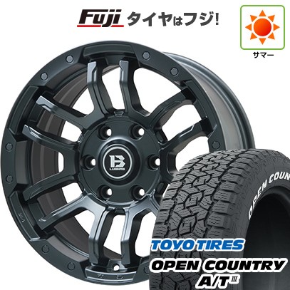 【新品国産車用6穴139.7】 夏タイヤ ホイール4本セット 285/60R18 トーヨー オープンカントリー A/T III RWL/RBL ビッグウエイ B-LUGNAS FRD(マットブラック) 8J 18インチ(送料無料)