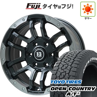 【新品国産車用6穴139.7】 夏タイヤ ホイール4本セット 285/60R18 トーヨー オープンカントリー A/T III RWL/RBL ビッグウエイ B-LUGNAS FRD(マットブラック/ブラッククリアリム) 8J 18インチ(送料無料)