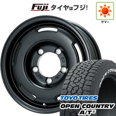 【新品】ジムニーシエラ/ジムニーノマド 夏タイヤ ホイール4本セット 215/70R16 トーヨー オープンカントリー A/T III RWL/RBL プレミックス プディン(マットブラック) 16インチ(送料無料)｜フジ スペシャルセレクション