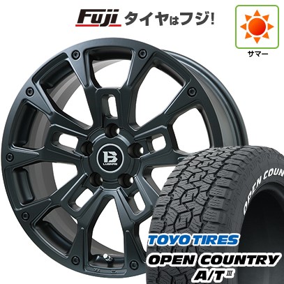 【新品国産車用5穴114.3】 夏タイヤ ホイール4本セット 225/60R17 トーヨー オープンカントリー A/T III RWL/RBL ビッグウエイ B-LUGNAS BRD(マットブラック) 17インチ(送料無料)|フジ スペシャルセレクション