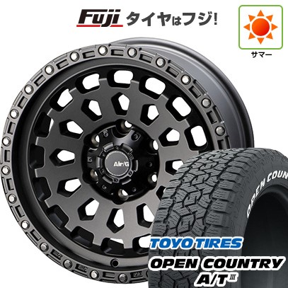 【新品】プラド/ハイラックス 夏タイヤ ホイール4本セット 265/65R17 トーヨー オープンカントリー A/T III RWL/RBL フォーバイフォーエンジニア エアージー ヴァルカン 17インチ(送料無料)|フジ スペシャルセレクション
