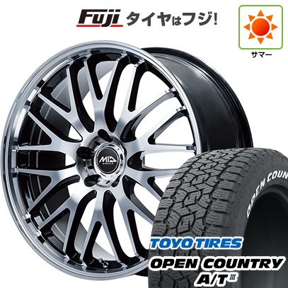 【新品国産車用5穴114.3】 夏タイヤ ホイール4本セット 225/65R17 トーヨー オープンカントリー A/T III RWL/RBL MID WHEELS エグゼ10 Vセレクション 7J 17インチ(送料無料)|フジ スペシャルセレクション