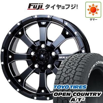 【新品】デリカD5 夏タイヤ ホイール4本セット 215/70R16 トーヨー オープンカントリー A/T III RWL/RBL トライスター MKW MK-46 M/L+ 16インチ(送料無料)|フジ スペシャルセレクション