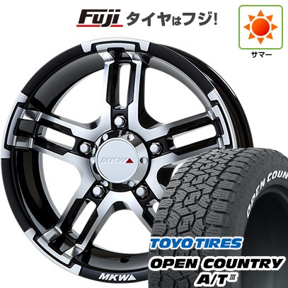 【新品】ジムニー 夏タイヤ ホイール4本セット 175/80R16 トーヨー オープンカントリー A/T III RWL/RBL トライスター MKW MK-55J 16インチ(送料無料)|フジ スペシャルセレクション