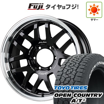 【新品国産車用6穴139.7】 夏タイヤ ホイール4本セット 285/60R18 トーヨー オープンカントリー A/T III RWL/RBL RAYS レイズ A LAP-07X 8J 18インチ(送料無料)