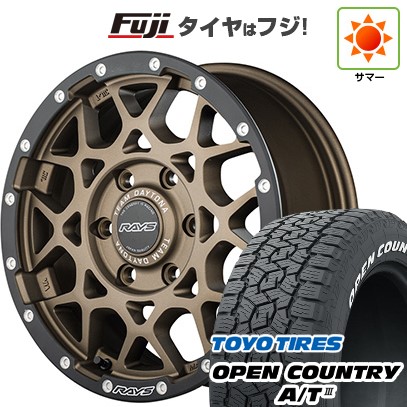 【新品】プラド/ハイラックス 夏タイヤ ホイール4本セット 265/65R17 トーヨー オープンカントリー A/T III RWL/RBL RAYS レイズ デイトナ M8 xB Edition 17インチ(送料無料) サマータイヤ|フジ スペシャルセレクション