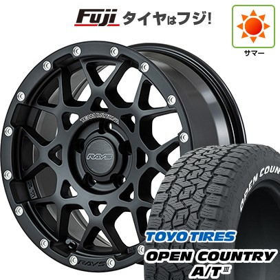 【新品国産車用5穴114.3】 夏タイヤ ホイール4本セット 225/65R17 トーヨー オープンカントリー A/T III RWL/RBL RAYS レイズ デイトナ M8 7J 17インチ(送料無料)｜フジ スペシャルセレクション