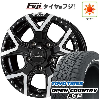【新品】ジムニー 夏タイヤ ホイール4本セット 175/80R16 トーヨー オープンカントリー A/T III RWL/RBL クライメイト SUW フォルテ 16インチ(送料無料)｜フジ スペシャルセレクション