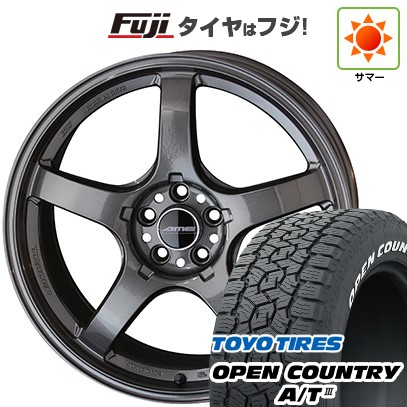 【新品国産車用5穴100】 夏タイヤ ホイール4本セット 225/60R17 トーヨー オープンカントリー A/T III RWL/RBL 共豊 トレーサー GT-V 17インチ(送料無料)｜フジ スペシャルセレクション