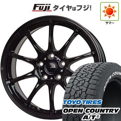 【新品国産車用5穴114.3】 夏タイヤ ホイール4本セット 225/65R17 トーヨー オープンカントリー A/T III RWL/RBL ホットスタッフ ジースピード G-07 7J 17インチ(送料無料)｜フジ スペシャルセレクション