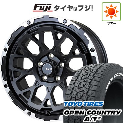 【新品国産車用5穴114.3】 夏タイヤ ホイール4本セット 225/60R17 トーヨー オープンカントリー A/T III RWL/RBL フォーバイフォーエンジニア エアージー ロックス 17インチ(送料無料)｜フジ スペシャルセレクション 128,550円