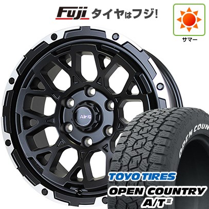 【新品】プラド/ハイラックス 夏タイヤ ホイール4本セット 265/65R17 トーヨー オープンカントリー A/T III RWL/RBL フォーバイフォーエンジニア エアージー ロックス 17インチ(送料無料)|フジ スペシャルセレクション