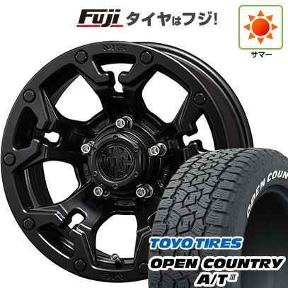 【新品】ジムニーシエラ/ジムニーノマド 夏タイヤ ホイール4本セット 215/70R16 トーヨー オープンカントリー A/T III RWL/RBL クリムソン マーテルギア(MG) ゴーレム 16インチ(送料無料)｜フジ スペシャルセレクション
