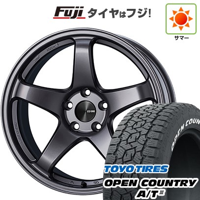 【新品国産車用5穴100】 夏タイヤ ホイール4本セット 225/60R17 トーヨー オープンカントリー A/T III RWL/RBL ENKEI エンケイ PF05 17インチ(送料無料)｜フジ スペシャルセレクション 239,400円