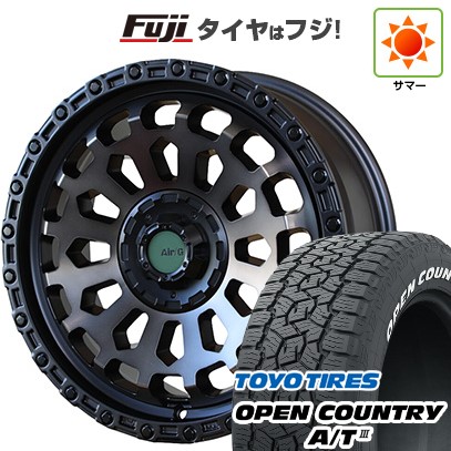 【新品】RAV4（アドベンチャー） 夏タイヤ ホイール4本セット 245/65R17 トーヨー オープンカントリー A/T III RWL/RBL フォーバイフォーエンジニア エアージー ヴァルカン ゴーストエディション 7J 17インチ(送料無料)｜フジ スペシャルセレクション