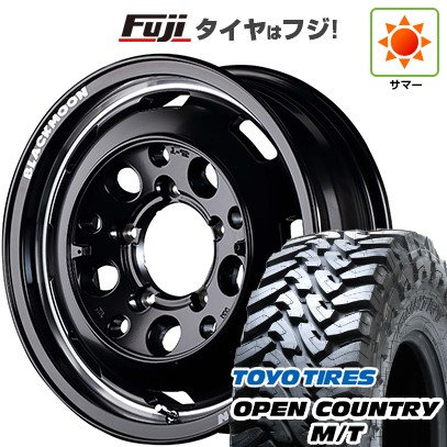 【新品】ジムニー 夏タイヤ ホイール4本セット 195R16C 104/102Q トーヨー オープンカントリー M/T MID WHEELS ガルシア シスコ ブラックムーンエディション 5.5J 16インチ(送料無料)