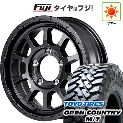 【新品】ジムニー 夏タイヤ ホイール4本セット 195R16C 104/102Q トーヨー オープンカントリー M/T MID WHEELS NITRO POWER M10 パーシングJ バレルブラックエディション 5.5J 16インチ(送料無料)