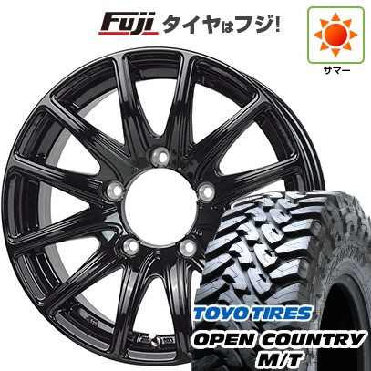 【新品】ジムニー 夏タイヤ ホイール4本セット 195R16C 104/102Q トーヨー オープンカントリー M/T ホットスタッフ バイソン BN-01 5.5J 16インチ(送料無料)