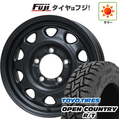 【新品】ジムニーシエラ/ジムニーノマド 夏タイヤ ホイール4本セット 195/80R15 トーヨー オープンカントリー R/T RBL レアマイスター LMG OFF-STYLE(マットブラック) 5.5J 15インチ(送料無料)
