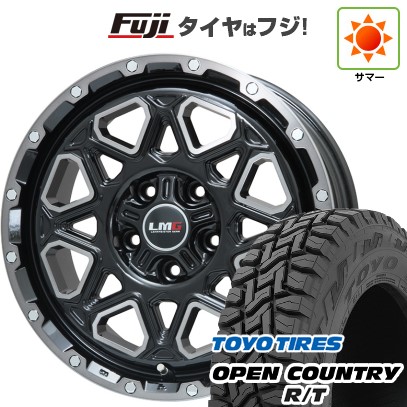 【新品国産車用5穴114.3】 夏タイヤ ホイール4本セット 225/60R17 トーヨー オープンカントリー R/T RBL レアマイスター LMG モンタグナ(ブラックポリッシュ/ブラッククリア) 17インチ(送料無料)|フジ スペシャルセレクション