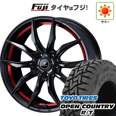 【新品国産車用5穴114.3】 夏タイヤ ホイール4本セット 225/60R17 トーヨー オープンカントリー R/T RBL WEDS ウェッズ ノヴァリス ローグ VF 17インチ(送料無料)｜フジ スペシャルセレクション 102,795円