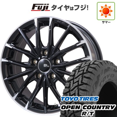 【新品国産車用5穴114.3】 夏タイヤ ホイール4本セット 225/60R17 トーヨー オープンカントリー R/T RBL ブランドルライン DF-10M グロスブラック/カットスポーク 17インチ(送料無料)｜フジ スペシャルセレクション