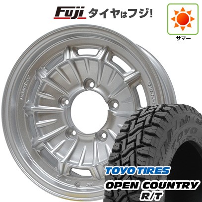 【新品】ジムニーシエラ/ジムニーノマド 夏タイヤ ホイール4本セット 195/80R15 トーヨー オープンカントリー R/T RBL ダムド カンタービレ 6J 15インチ(送料無料)