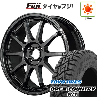 【新品国産車用5穴114.3】 夏タイヤ ホイール4本セット 225/60R17 トーヨー オープンカントリー R/T RBL RAYS レイズ グラムライツ 57NR 17インチ(送料無料)|フジ スペシャルセレクション