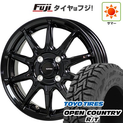 【新品 軽自動車】軽トラ 軽バン 夏タイヤ ホイール4本セット 145/80R12 80/78N トーヨー オープンカントリー R/T RBL ホットスタッフ ジースピード G-05 12インチ(送料無料)｜フジ スペシャルセレクション