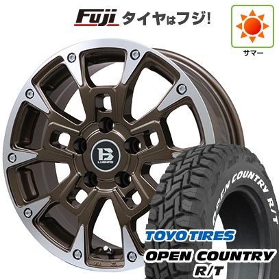 【新品】デリカD5 夏タイヤ ホイール4本セット 235/70R16 トーヨー オープンカントリー R/T RWL/RBL ビッグウエイ B-LUGNAS BRD(ブロンズポリッシュ) 16インチ(送料無料)｜フジ スペシャルセレクション