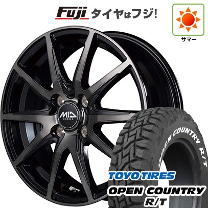 【新品 軽自動車】タフト ソリオ 夏タイヤ ホイール4本セット 165/65R15 トーヨー オープンカントリー R/T RWL/RBL MID WHEELS DR-02 4.5J 15インチ(送料無料)