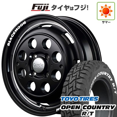 【新品 軽自動車】軽トラ 夏タイヤ ホイール4本セット 165/80R14 97/95N トーヨー オープンカントリー R/T RWL/RBL MID WHEELS ガルシア シスコ ブラックムーンエディション 14インチ(送料無料)|フジ スペシャルセレクション