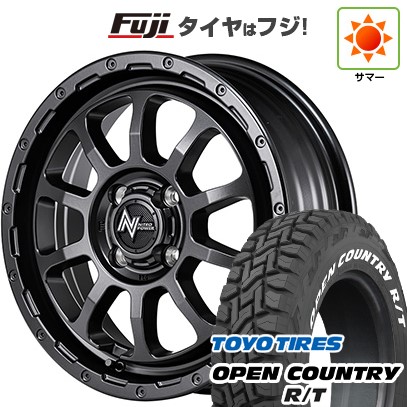 【新品 軽自動車】タフト ソリオ 夏タイヤ ホイール4本セット 165/65R15 トーヨー オープンカントリー R/T RWL/RBL MID WHEELS NITRO POWER M10 パーシングKC バレルブラックエディション 5J 15インチ(送料無料)