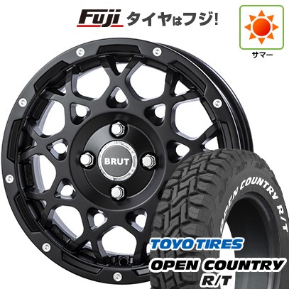 【新品 軽自動車】軽トラ 夏タイヤ ホイール4本セット 165/80R14 97/95N トーヨー オープンカントリー R/T RWL/RBL トライスター BRUT BR-55 14インチ(送料無料)｜フジ スペシャルセレクション