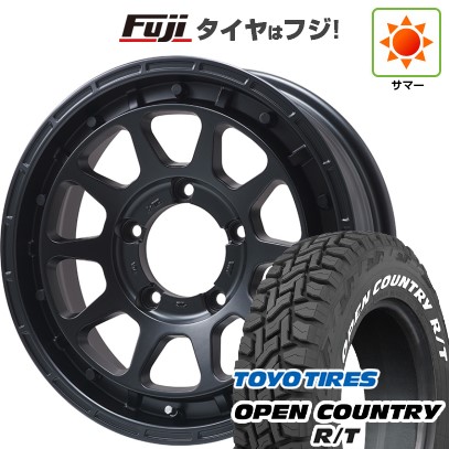 【新品】ジムニー 夏タイヤ ホイール4本セット 185/85R16 トーヨー オープンカントリー R/T RWL/RBL レアマイスター LMG DIEZ マットブラック 16インチ(送料無料)｜フジ スペシャルセレクション