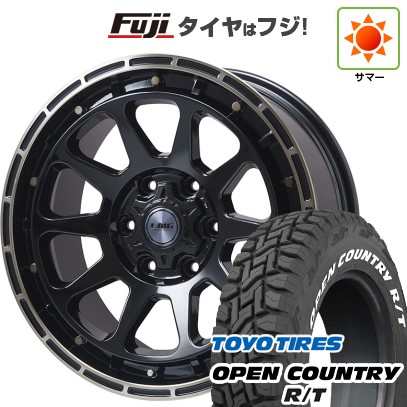 【新品】プラド/ハイラックス 夏タイヤ ホイール4本セット 265/65R17 トーヨー オープンカントリー R/T RWL/RBL レアマイスター LMG DIEZ グロスブラック/ブロンズクリア 17インチ(送料無料)｜フジ スペシャルセレクション